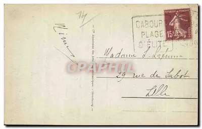 Cabourg - Normandie Hotel — Hotel met houten balkons — onbekende uitgever, n° 26 — Achterkant