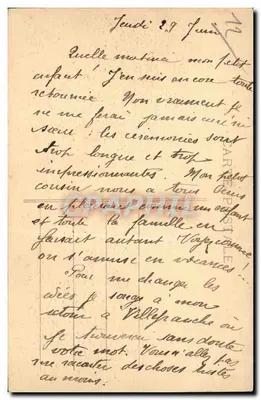 Rodez (Aveyron) — Ogólny widok — Wyd. Ouvres de France, nr 58 — Rewers