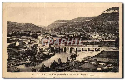 Millau — Vista geral e vale do Tarn — CP dos Arts, Strasbourg