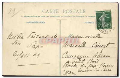 Chatillon-sur-Seine — Kanał Seiny — H. Bogureau, wydawca — Rewers