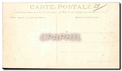 Bilhete postal antigo Châtillon-sur-Seine Place da Prefeitura — Verso