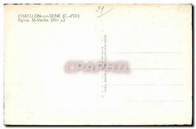 Chatillon-sur-Seine — Igreja de São Vorles (século XII) — Cirm — Verso