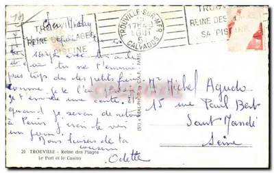 TROUVILLE-SUR-MER — Port i Kasyno — Cap — Rewers