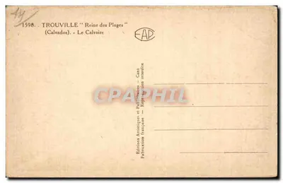Trouville - Rainha das Praias — Edições Artísticas e Públicas — Caen — Verso