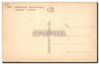 त्रूविल्ले - प्लाज की रानी - पूल - कला और विज्ञापन संस्करण - कैन — पीछे