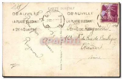 TROUVILLE, de Koningin van de Stranden - De Baden — The Queen of Beaches - The Baths — Achterkant