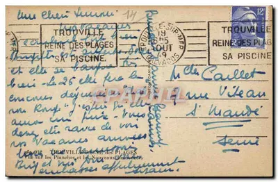 Uitzicht op de Planches en de Nieuwe Gebouwen — Trouville-Reine-des-Plages — Achterkant
