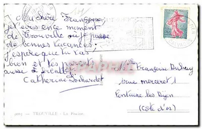 Trouville - La Piscine — editor G. G. TROUVILLE, n° 9003 — Reverso