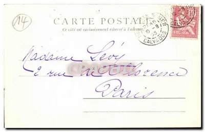 Regatas de iates — Trouville s/Mer — Edição M. d. S. — Verso