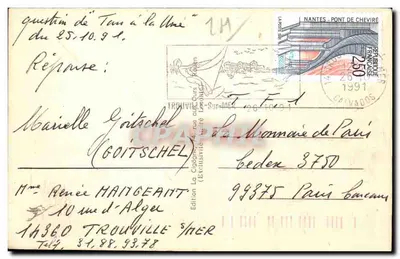 Trouville — Plaża — La Cigogne, n° 2051 — Rewers