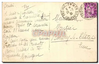 Trouville — Algemene uitzicht richting strand — uitgever ARA, n° 633 — Achterkant
