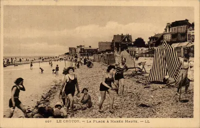 Le Crotoy — A Praia com Maré Alta — LL
