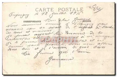 Pecquigny (Somme) — O Ponte do trilho ferroviário destruído pelo engenho francês — A. Richard, 84, faubourg du Temple, Paris, n° 342 — Verso