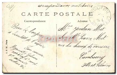 Amiens — A Cidadela — F. P. Amiens, n°104 — Verso
