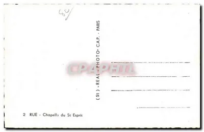 Igreja de São Etienne de Caumont-l'Éventé — fachada gótica ornada — C.P. Paris — Verso