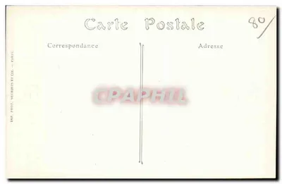 Herleville (Somma) — Ruiny kościoła — Visé Paris N° 605 — Rewers