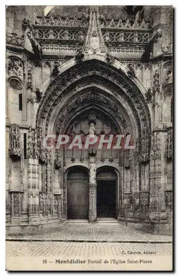 Montdidier — Portal da Igreja de São Pedro — C. Gatoire, editor, n°16