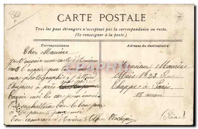 Amiens — El Hotel de Correos — L.V. & Cie, n°405 — Reverso