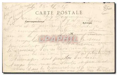 Doullens - L'Hospice e la Rue d'Arras — Derouchy, editore — Verso