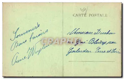 Le Crotoy — Vista tirada de Avião — editor Autotypeage, n° 64 — Verso