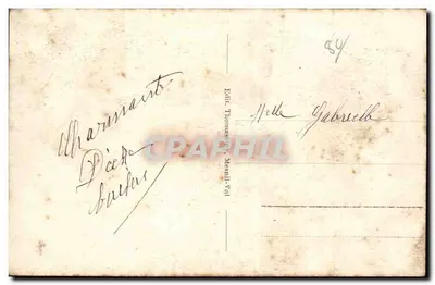 Mesnil-Val - Widok plaży przy niskiej wodzie (Le Muron) — Wydawca Thomas, Mesnil-Val, nr 34 — Rewers