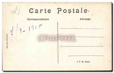 TILLOLOY (Somme) — Facha do Castelo (estilo século XVII) queimada pelos Alemães em 17 de novembro de 1914 e bombardeada depois por seus obuses — Frezouin, editor em Rognons — Verso