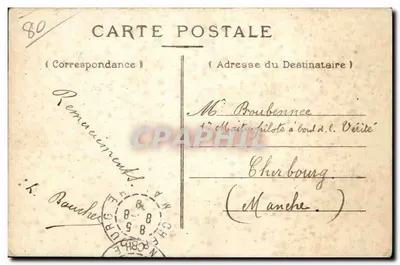 Abbeville — Monument to Admiral Courbet — Collection R. F. — Back