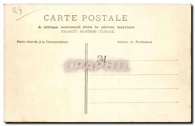 Avignon — Widok ogółem mostu St-Benezet i Pałacu Papieskiego — Fototypia E. Lacour, Marsylia, n°1319 — Rewers