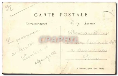 VILLE-D'AVRAY — Étangs i Pomnik Corota — E. M. — Rewers