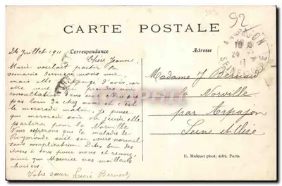 Levallois-Perret — L'Église — E.M. n°634 — Verso