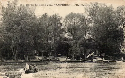 Margens do rio Sena perto de NANTERRE - A Ilha das Flores — Ferde & Cie, Rueil