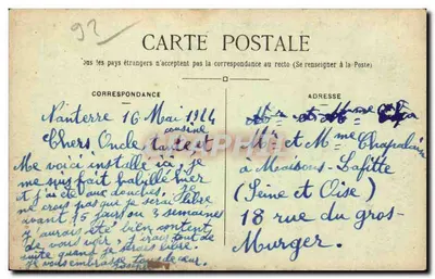 Margens do rio Sena perto de NANTERRE - A Ilha das Flores — Ferde & Cie, Rueil — Verso
