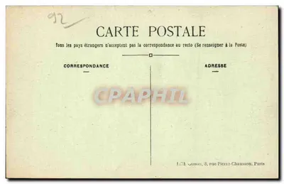Margens do Étang de Vire - Garches (S.-et-O) — n°19 — Editor Josson, 8 rue Pierre-Chausson, Paris — Verso