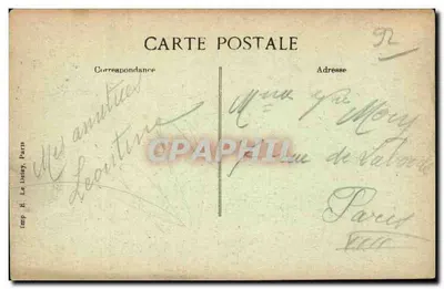 Levallois-Perret — A Prefeitura e a rua Poccarrd — Imp. & Le Dosey, Paris — Verso