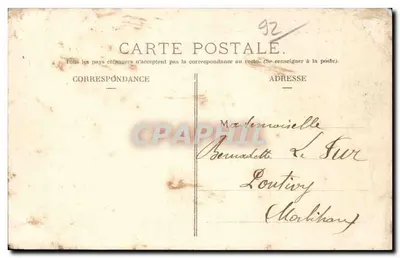 Neuilly-sur-Seine — Petit bras de la Seine — Pont de la Jatte — Pont Bineau — P. Marmuse, Paris — Verso