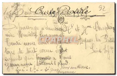 Vaucresson — Lago da Marche — A Pescaria Milagrosa — LL. — Verso