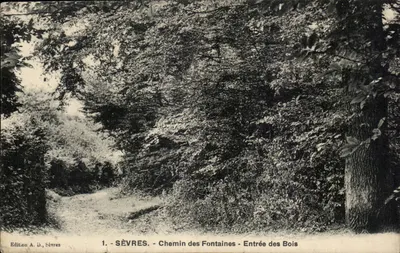 Sèvres - Caminho das Fontes - Entrada dos Bosques — Edição A. D., Sèvres, n°1