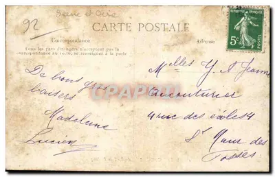 Saint-Cucufa — A orillas del Estanque — J. C., edit., Vaucresson — Reverso