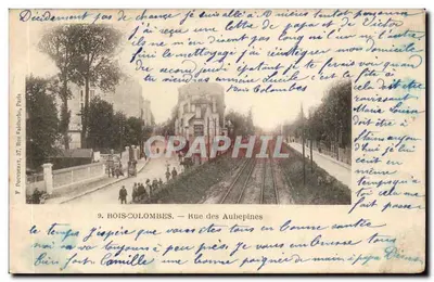 Bois-Colombes — Rue des Aubepines — editor V. Porvomar, 37, Rue Falboreau, Paris