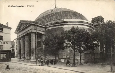 Courbevoie — A Igreja — editor Abeille Asnières, n°47