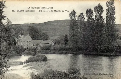 Clécy (Calvados) — A Eclusa e o Molino do Vey — Editor Brière, Cheche Mailliquet, Guen