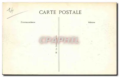 Clécy (Calvados) — A Igreja — Editor Bridère, Cliché Maillant, Caen — Verso