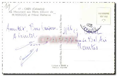 Place de la République — Pomnik Pamiętnikowy — Wydawnictwo Gaby — Rewers