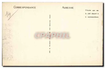 Caen — Bulwar św. Piotra — widok z fontanną i kościołem — LL, nr 142 — Rewers