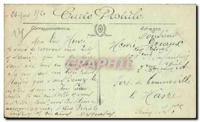Caen — Pomnik Dzieci Calvadosu i Bulwar — LL. — Rewers
