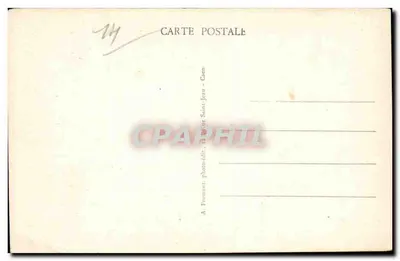Caen - Ulica i Kościół św. Jana — A. Froment, n° 500 — Rewers