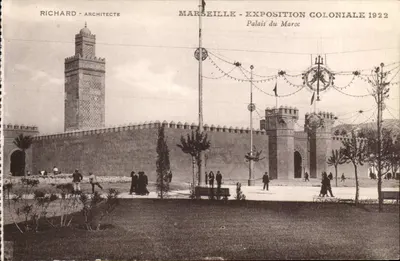 Marseille - Exposition Coloniale 1922 - Palais du Maroc — Richard, Architecte