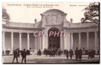 Marseille — Exposition Coloniale 1922 — Palais du Ministère des Colonies — Besnard, Architecte