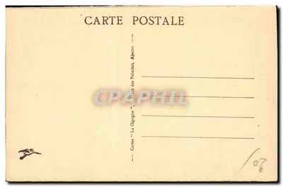 Ajaccio — Uma Rua pitoresca — Cartas 'La Cigogne' Ajaccio — Verso