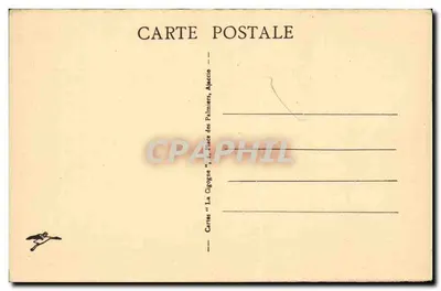 Ajaccio - Praça Pública e Monumento aos Mortos — editor Cartes 'La Cigogne' — Verso